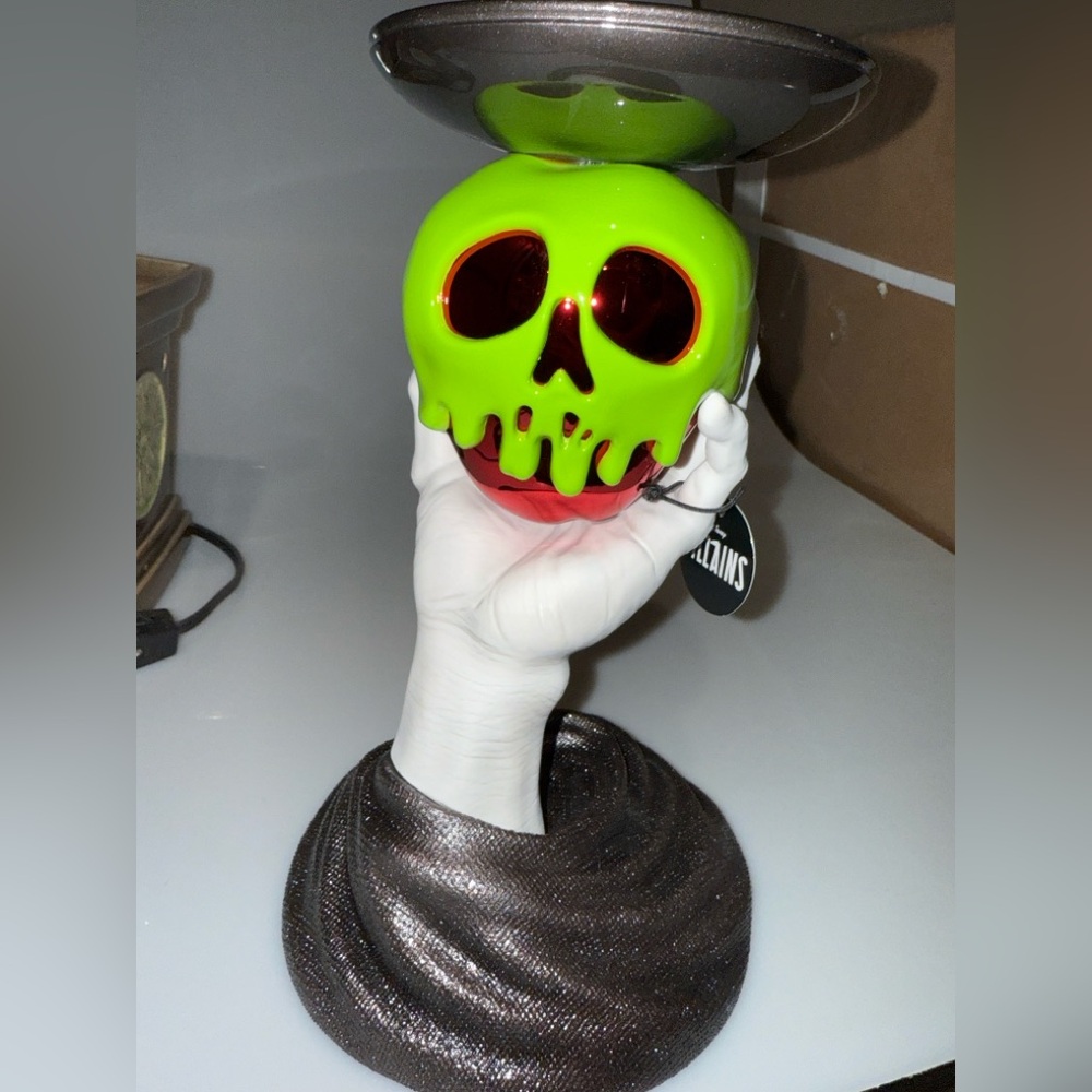 New Bath and Body Works Candle holderNeon Green and Red Skull Ornament